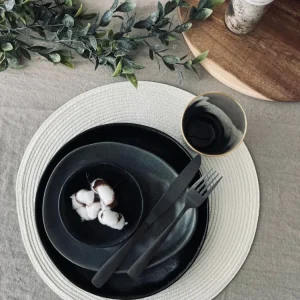 Rund dekkebrikke - Off white