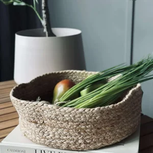 Rund kurv - Jute