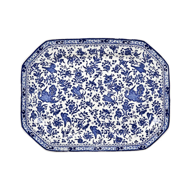 Serveringsfat 33cm⎜Blue Regal Peacock