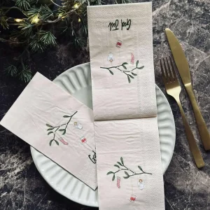 Servietter Jul - 20stk. Misteltein