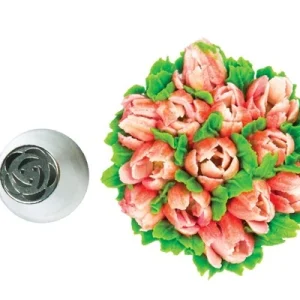 Silikomart liten sprøytetipp Blomster 03