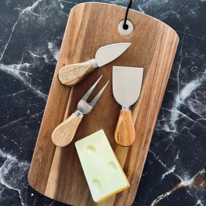Skjærebrett med ostekniver - Perfekt til tapas
