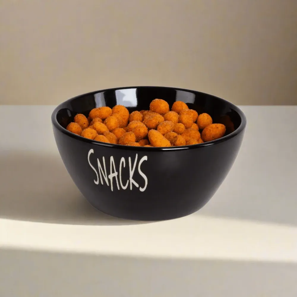 Skål keramikk sort snacks 13 x 6 cm