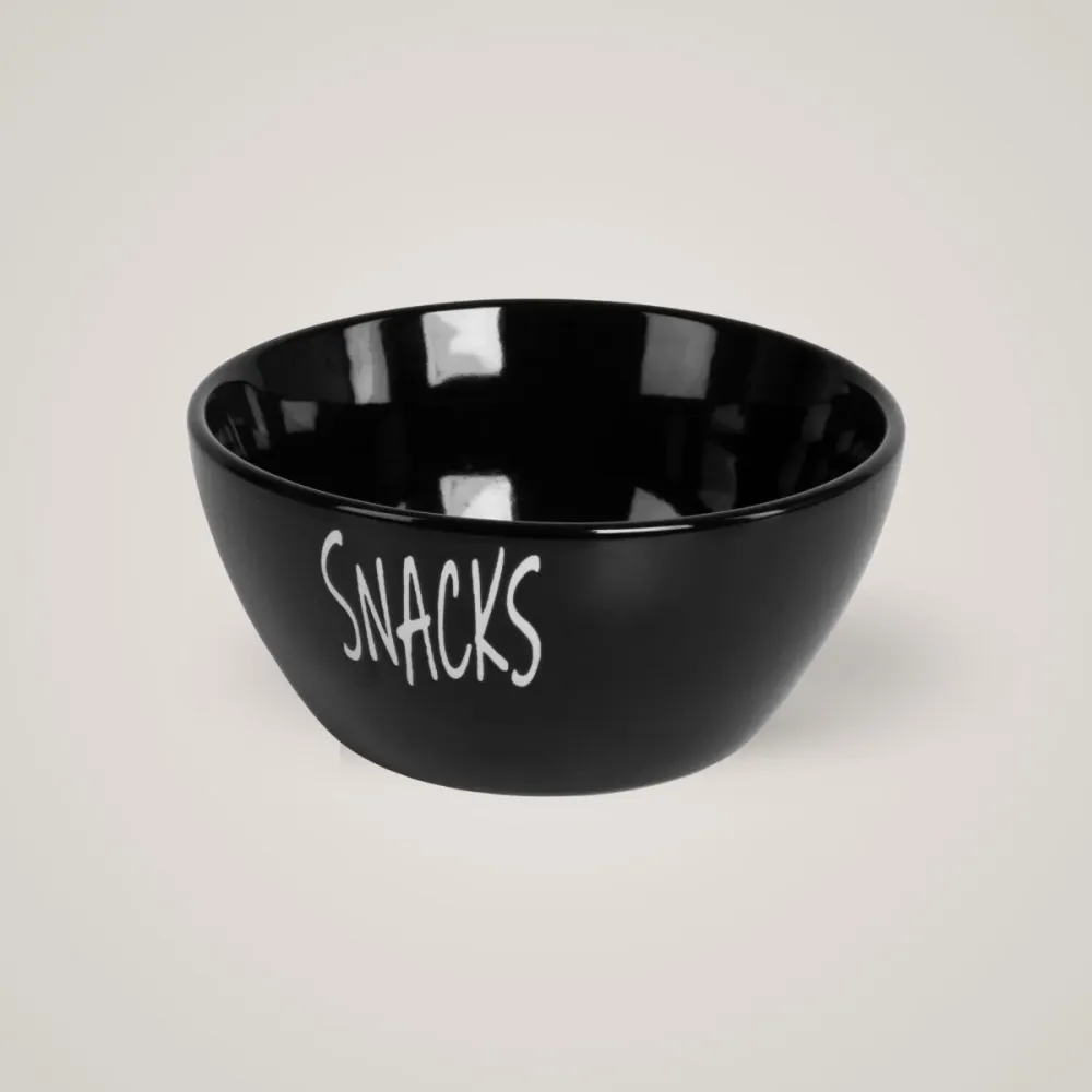 Skål keramikk sort snacks 13 x 6 cm