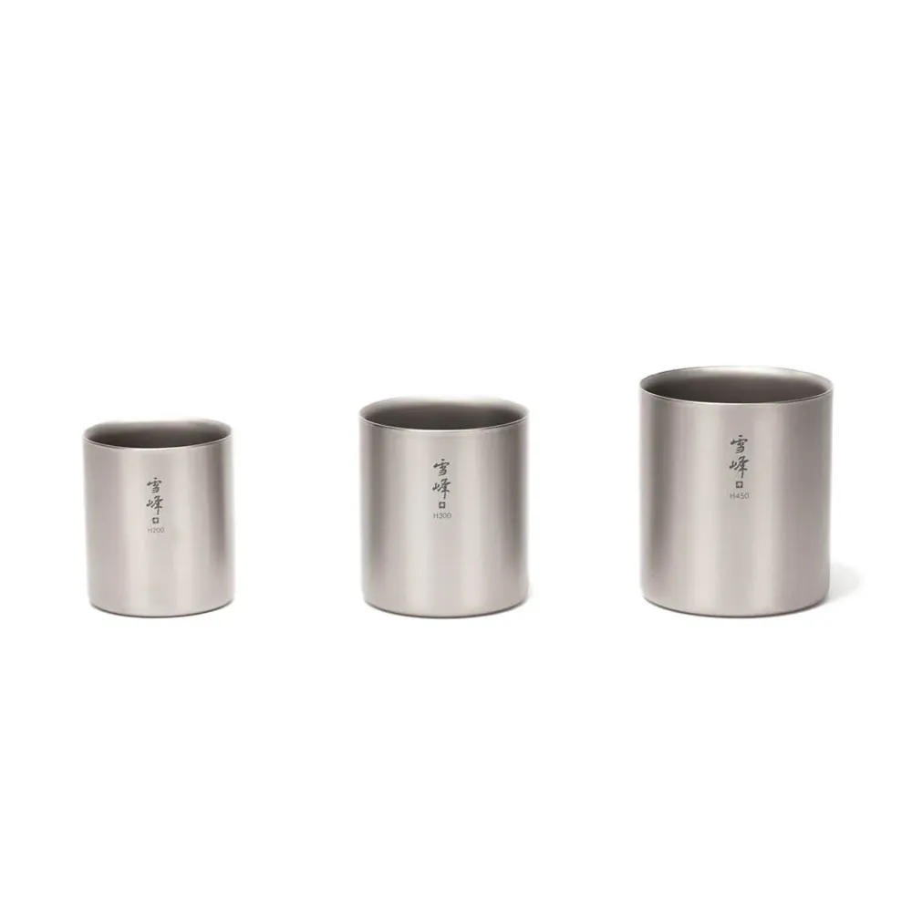 Snow Peak Ti-Double Stacking Mug H300