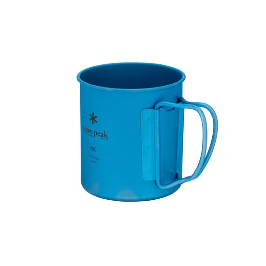 Snow Peak Ti-Single Anodized Cup 450 ml, Blue
