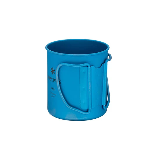 Snow Peak Ti-Single Anodized Cup 450 ml, Blue