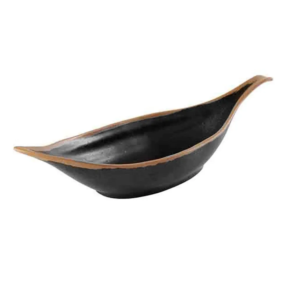 (6 stk.) Bladskål - CROCKER - melamin - 0,65 liter - brun/terrakotta