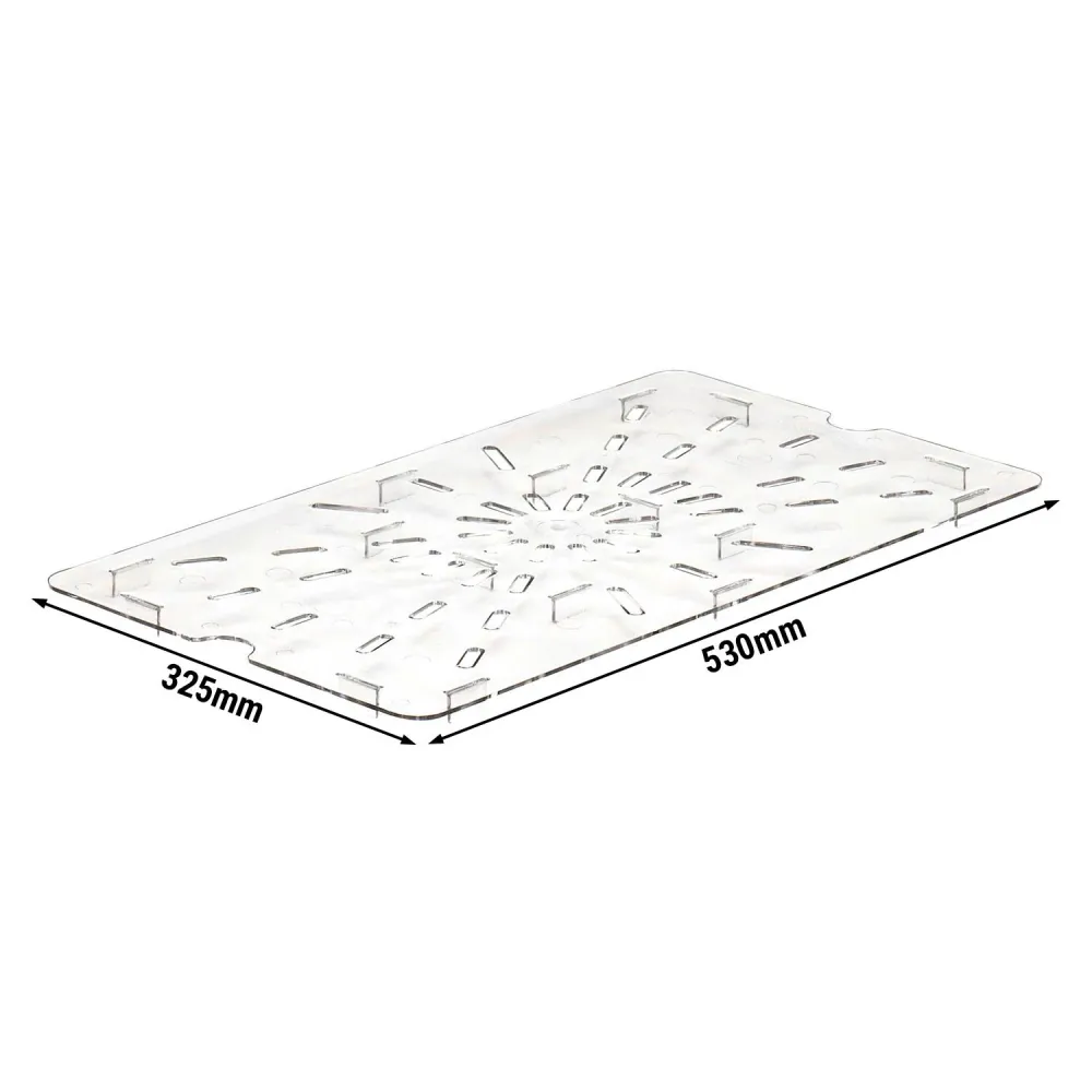 (6 stk.) CAMBRO | Camview® - Copolymer GN Dryppbrett 1/1 - Klar - BPA-fri