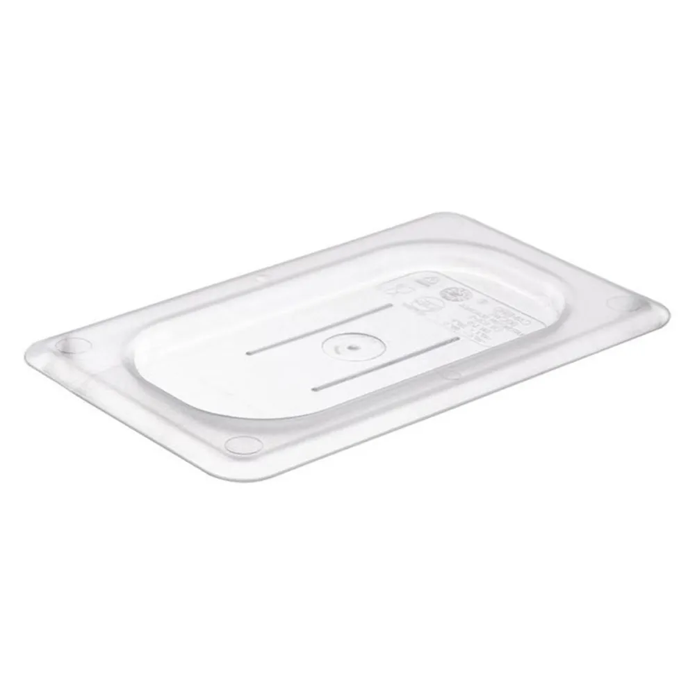 (6 stk.) CAMBRO | Camview® - Copolymer GN lokk 1/9 - med håndtak - Klar - BPA-fri