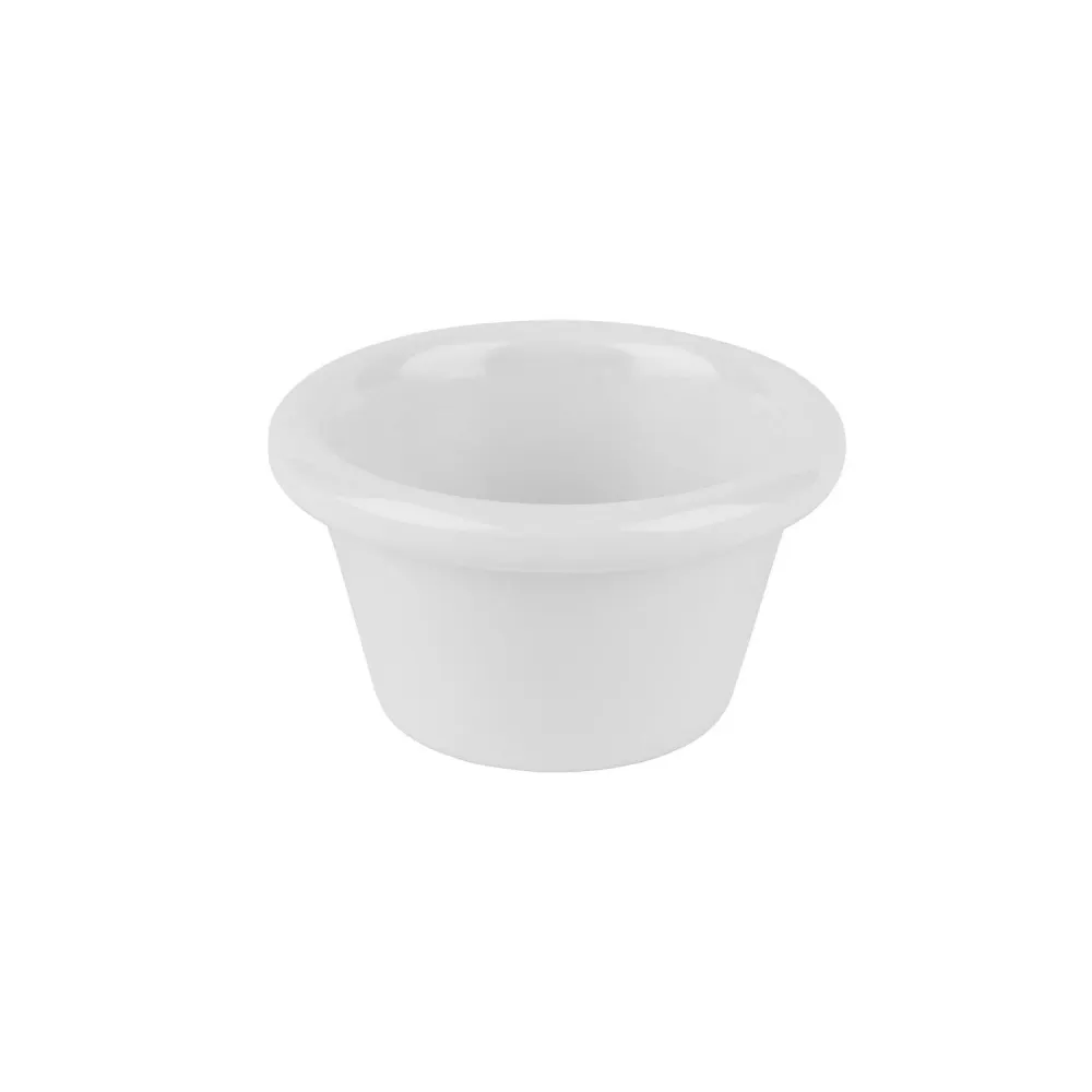 (24 stk.) Dipskåler – CASUAL – Melamin – 80 ml – Ø 80 mm – Hvit