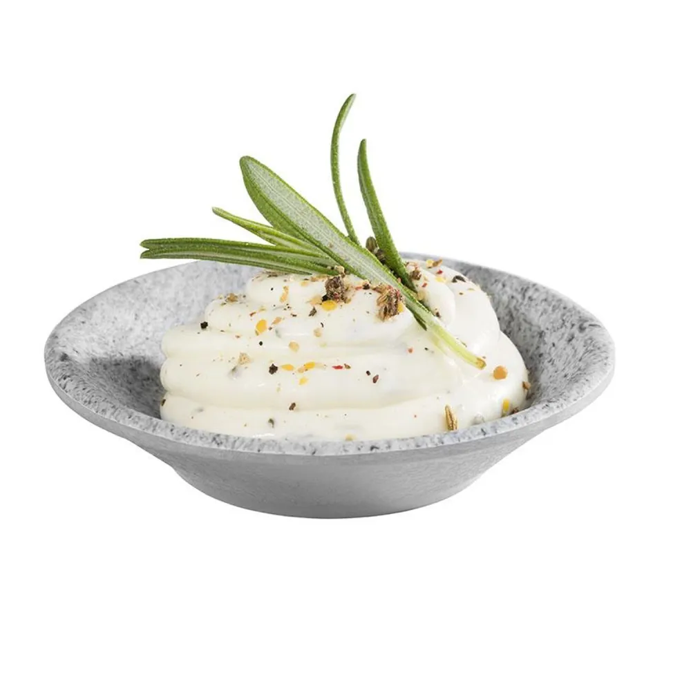 (24 stk.) Dipskåler – ELEMENT – Melamin – 10 ml – Ø 80 mm – Grå
