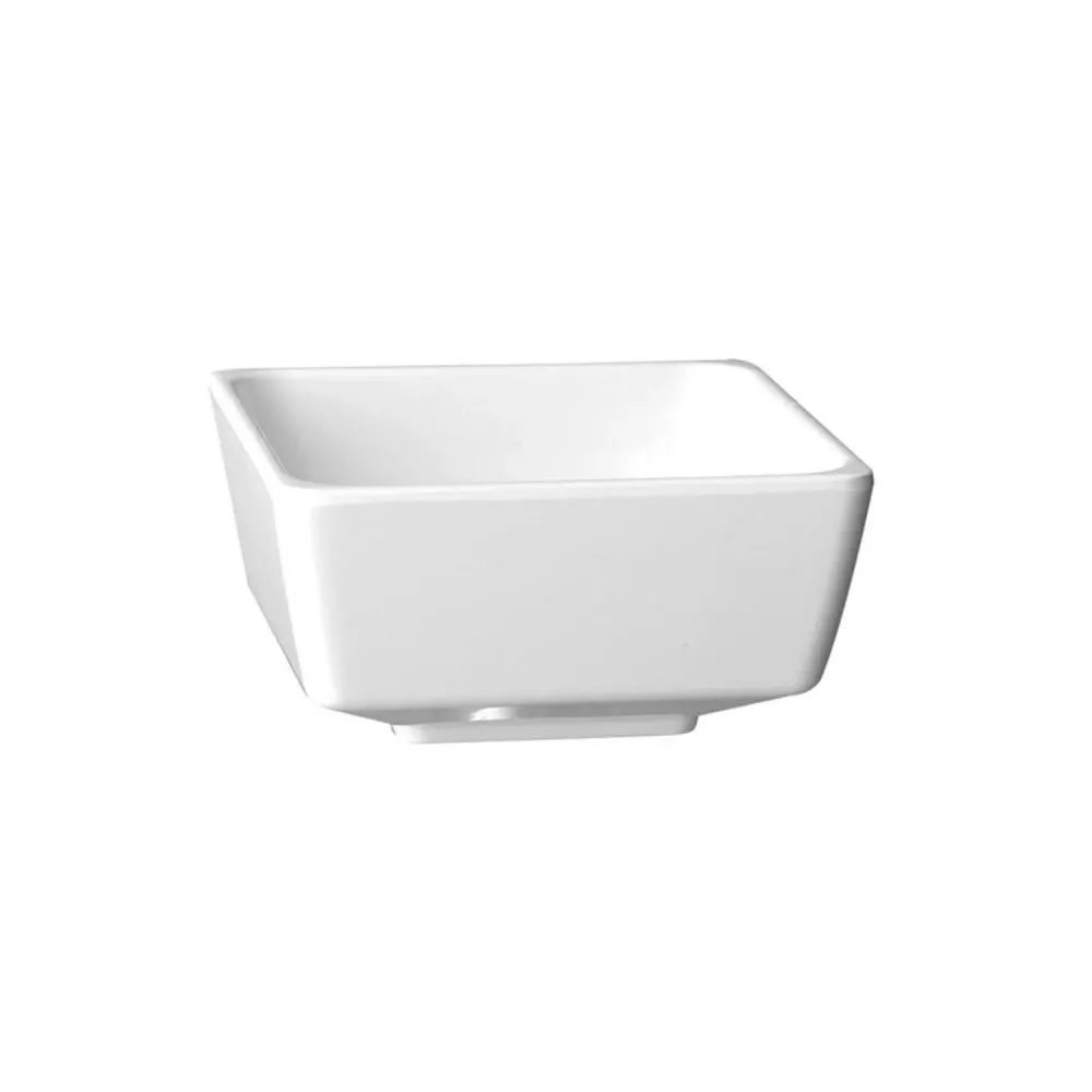 (36 stk.) Dyppeskåler - FLOAT - melamin - 30 ml - kvadratisk - hvit