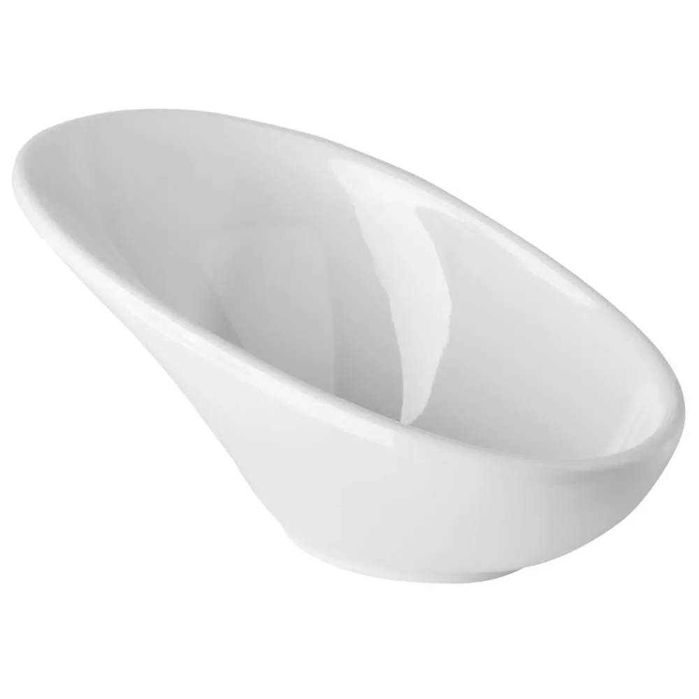 (12 stk.) Dyppeskåler - FRIENDLY - PET - 40 ml - 115x60mm - Hvit