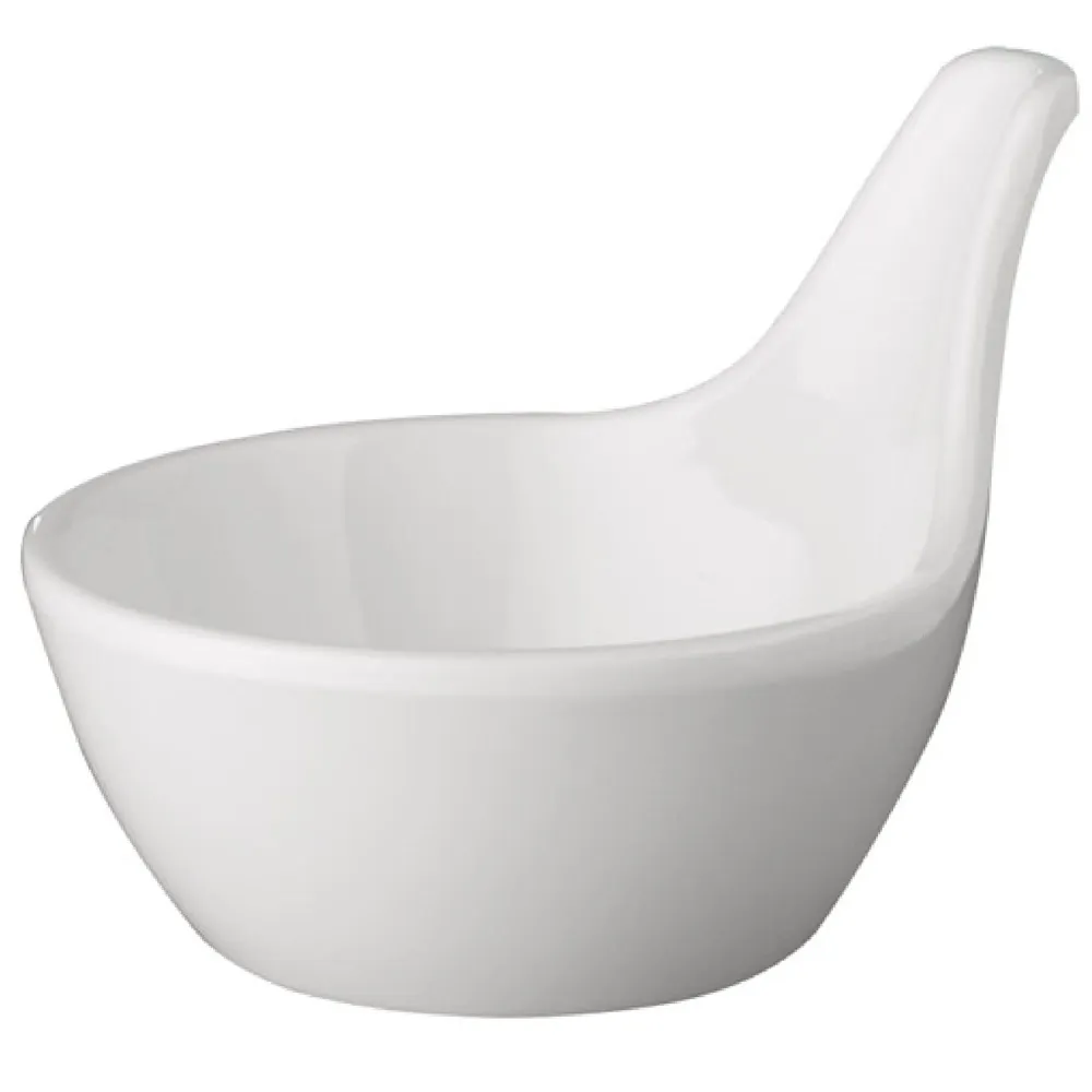 (20 stk.) Dyppeskåler - MINI GOURMET - Melamin - 50 ml - Ø 70mm - Hvit