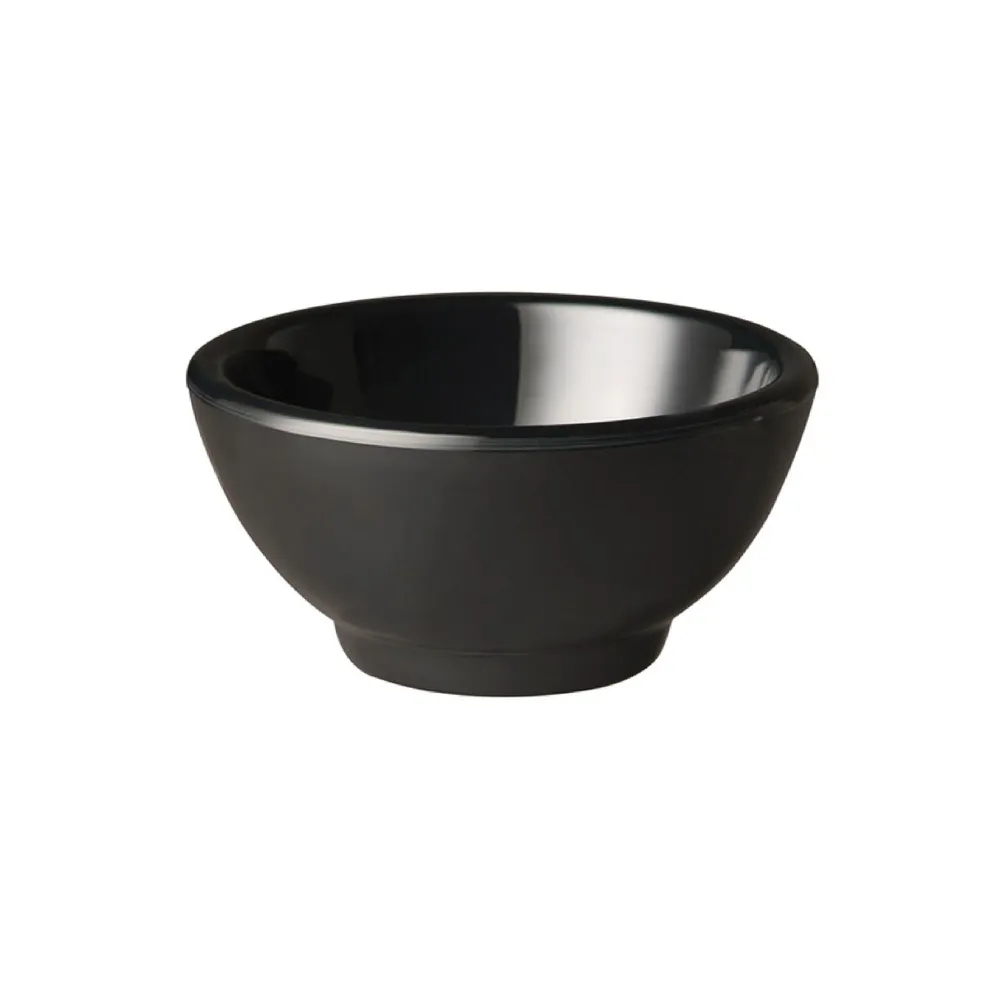 (6 stk.) Dyppeskåler - PURE - Melamin - 20 ml - Ø 60mm - Svart