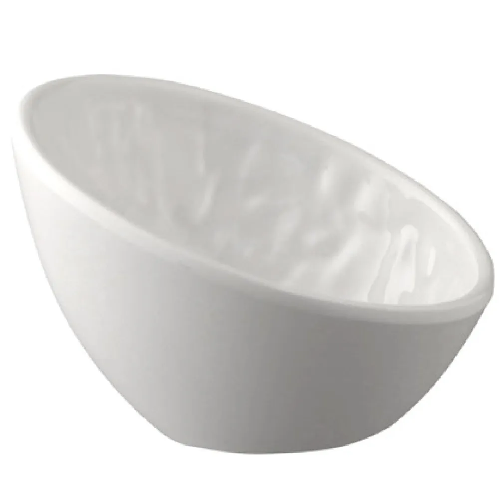(6 stk.) Dyppeskåler - TAO - melamin - 70 ml - rund - 105x100mm - hvit