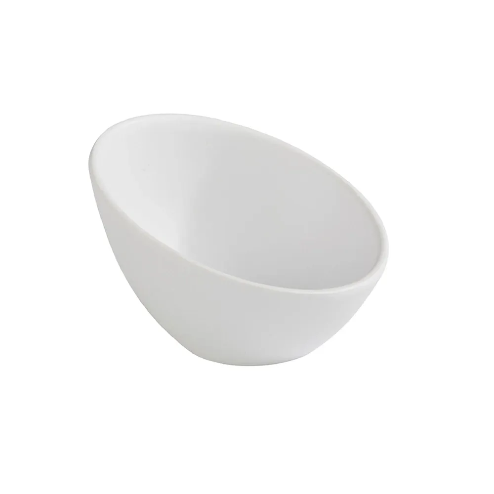 (6 stk.) Dyppeskåler - ZEN - Melamin - 80 ml - Ø 100mm - Hvit