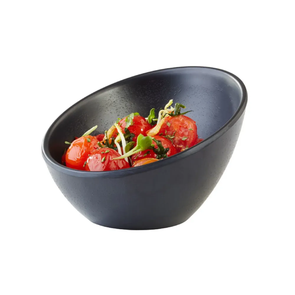 (6 stk.) Dyppeskåler - ZEN - Melamin - 80 ml - Ø 100mm - Svart