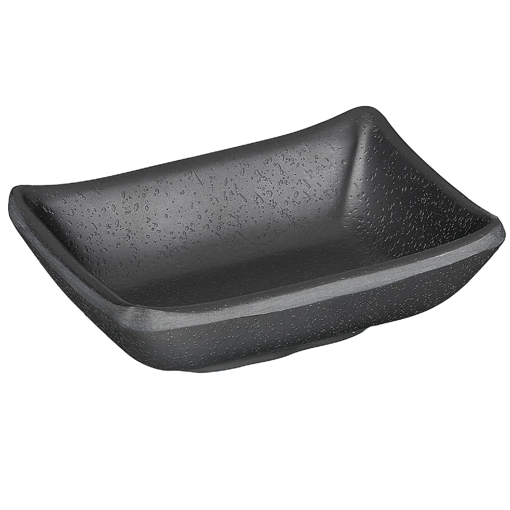 (6 stk.) Dyppeskåler - ZEN - Melamin - 50 ml - 90x70mm - Svart