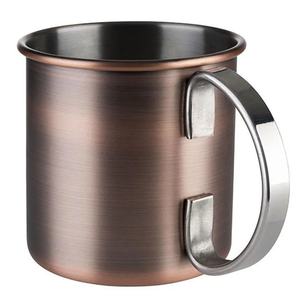 (6 stk) Krus - MOSCOW MULE - 450ml - antikk kobber - med krom håndtak
