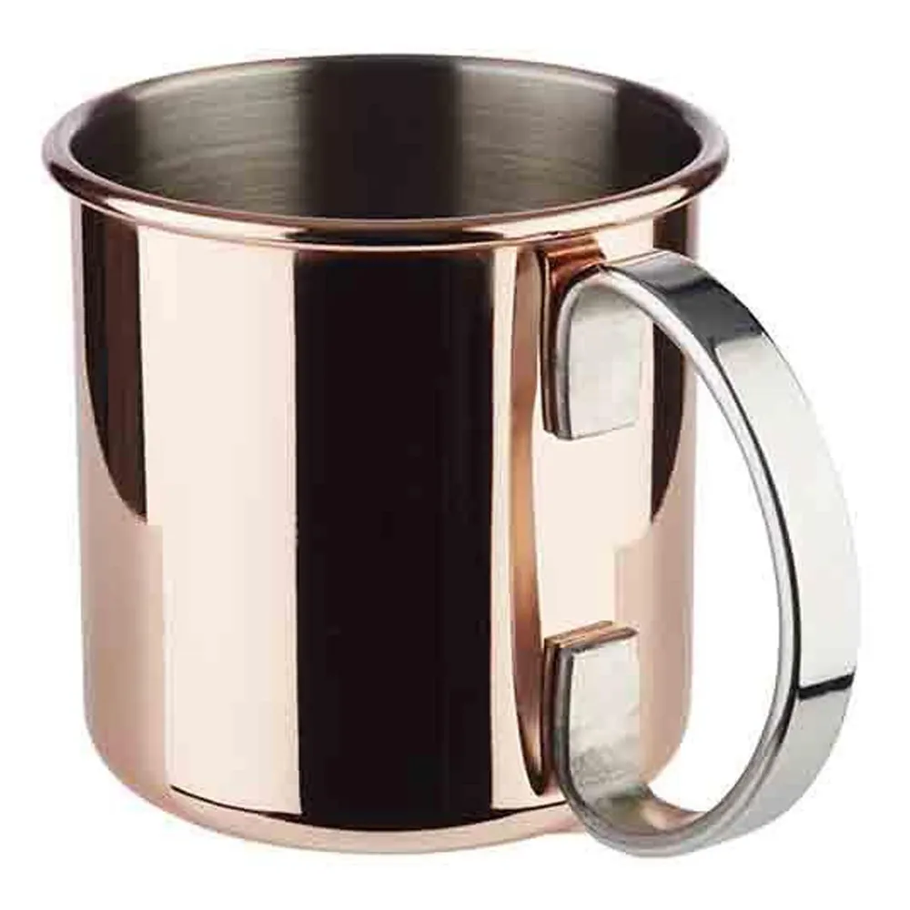 (6 stk) Krus - MOSCOW MULE - 450ml - kobber - med krom håndtak