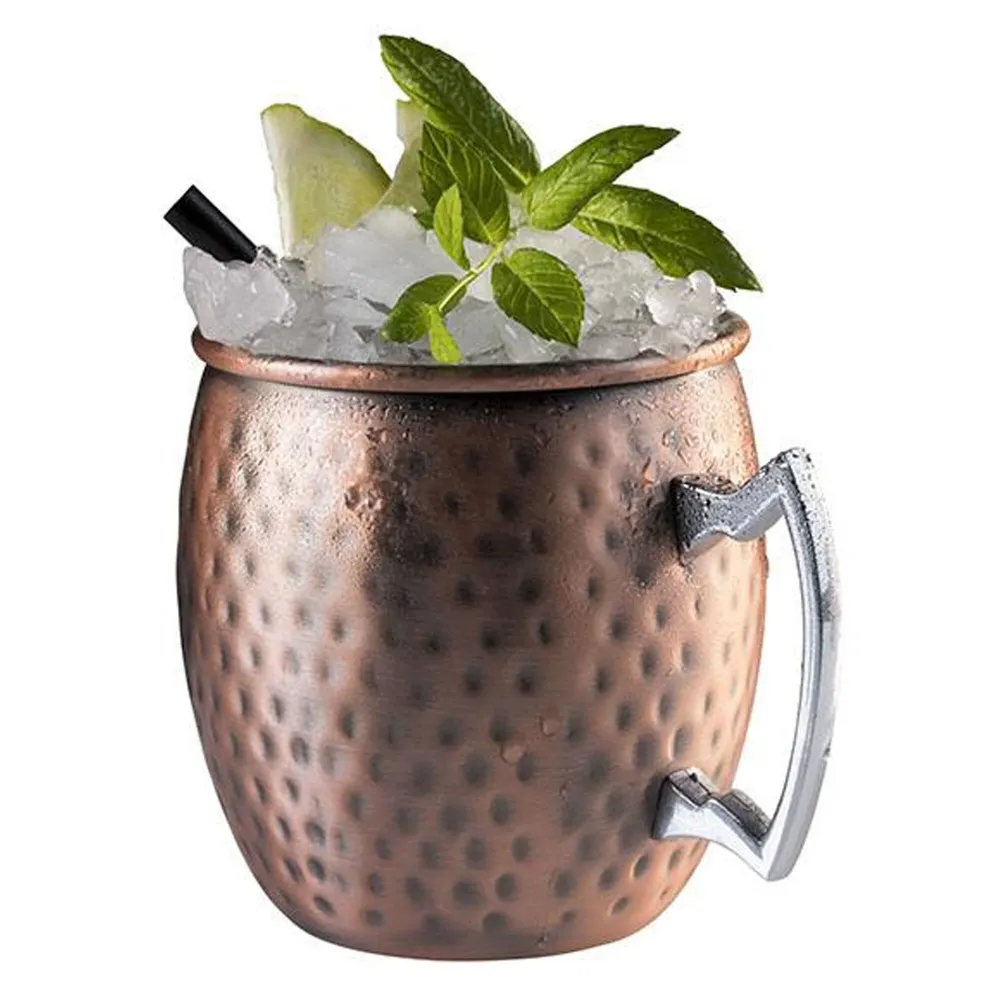 (6 stk) Krus - MOSCOW MULE - sett med 2 - 500 ml - kobber - med hank