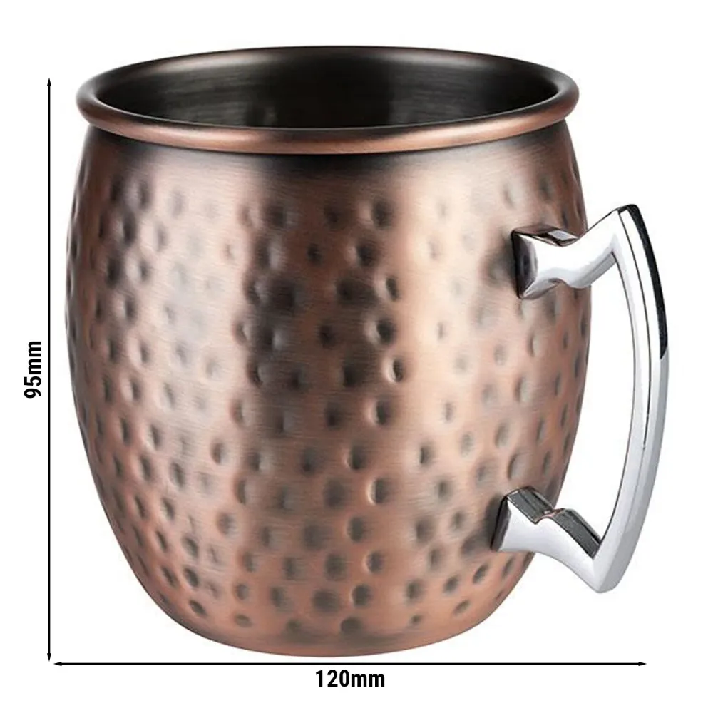 (6 stk) Krus - MOSCOW MULE - sett med 2 - 500 ml - kobber - med hank
