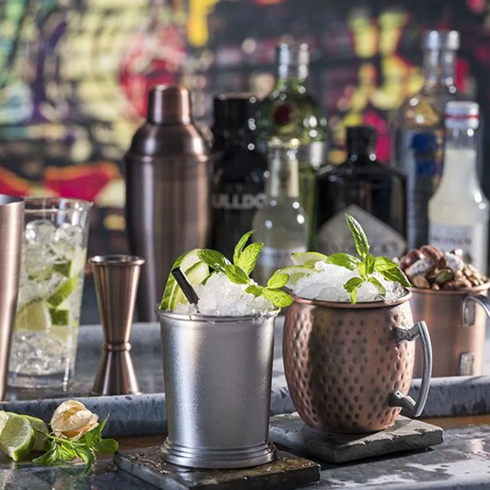 (6 stk) Krus - MOSCOW MULE - sett med 2 - 500 ml - kobber - med hank