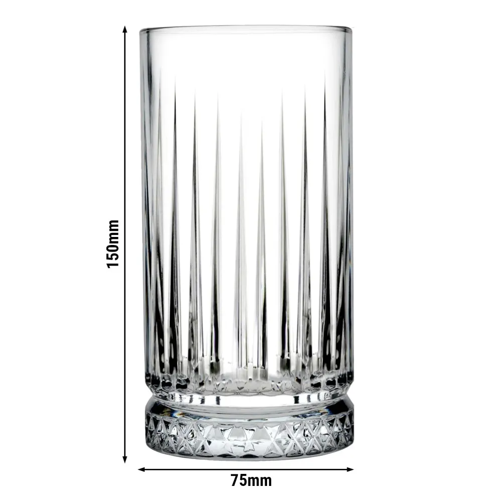 (12 stk.) Long drink glass - ELYSIA - 445 ml - gjennomsiktig