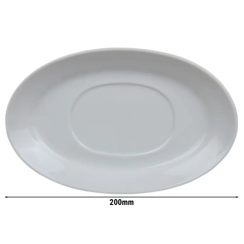 (24 stk.) MIX & MATCH - Underskål til sausnebb - Ø 200 mm - Hvit