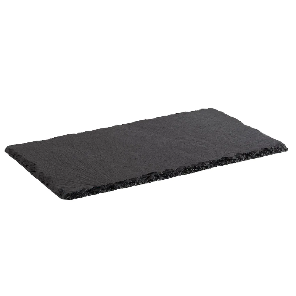 (6 stk.) Naturskiferplate - GN 1/3 - 325x176mm - Svart