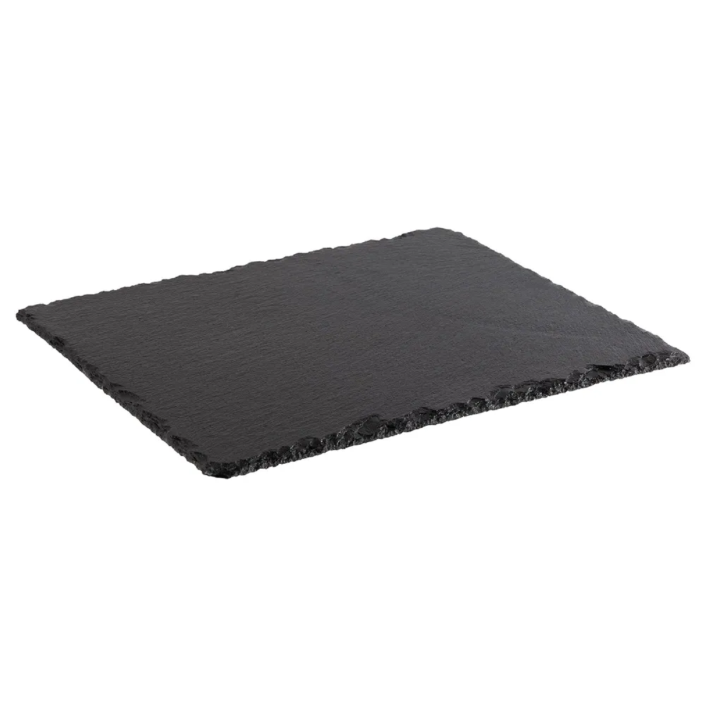 (6 stk.) Naturskiferplate - GN 1/2 - 325x265mm - Svart