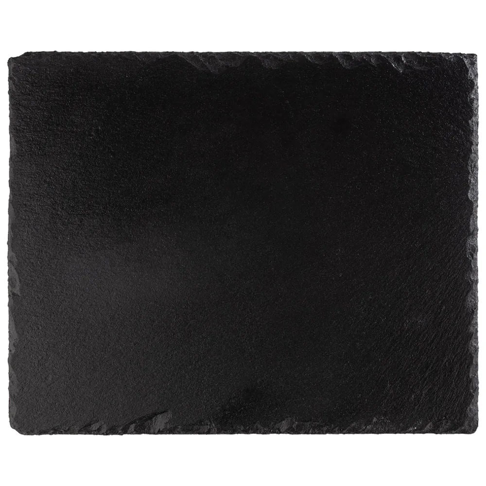 (6 stk.) Naturskiferplate - GN 1/2 - 325x265mm - Svart