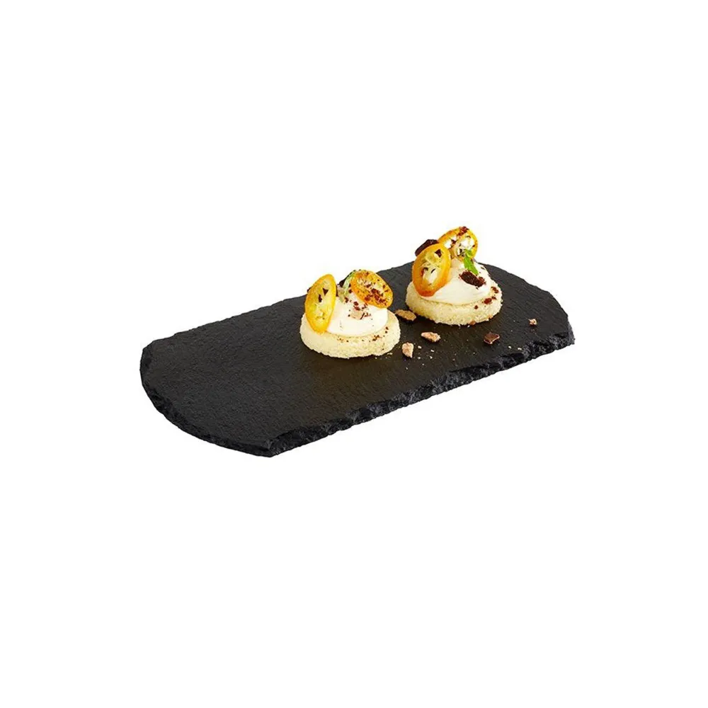(6 stk.) Naturskiferplate - STARTER - 200x100mm - Svart