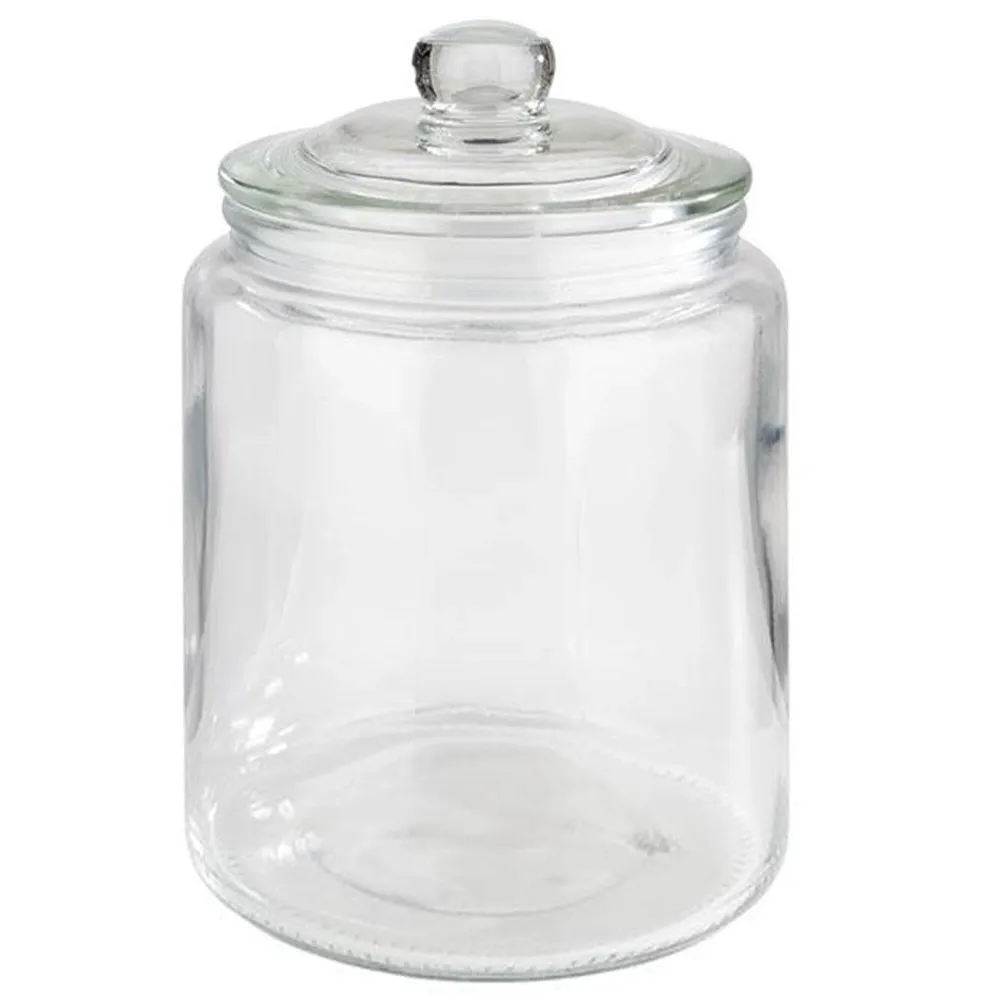 (6 stk.) Oppbevaringskrukke - CLASSIC - 0,9 liter - inkl. glasslokk med forsegling