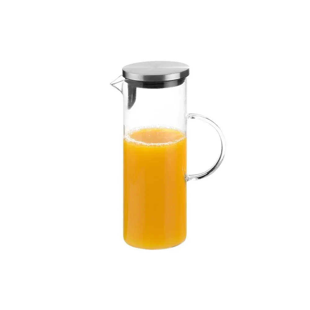 (6 stk.) Saft-/vannkanne - 1,5 liter - Lokk med sil