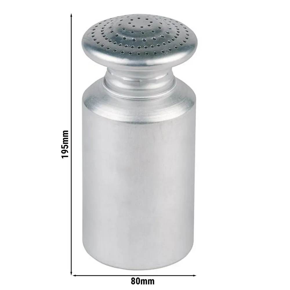 (6 stk.) Salt- og chipsstrøer - rustfritt stål - 450 ml - høyde: 195 mm
