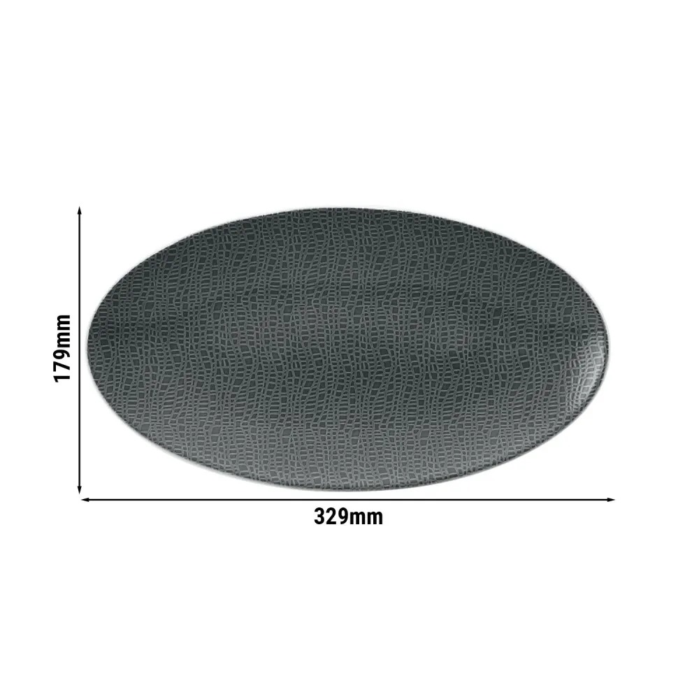 (2 stk.) SELTMANN WEIDEN | Coupe-tallerken – 330 x 180 mm – Antrasitt