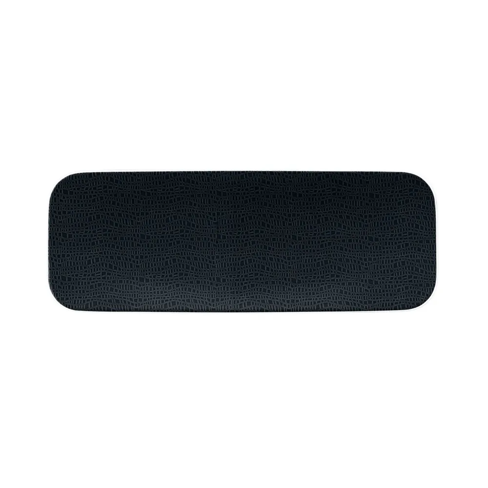 (2 stk.) SELTMANN WEIDEN | Flat rektangulær tallerken – 380x140 mm – Svart