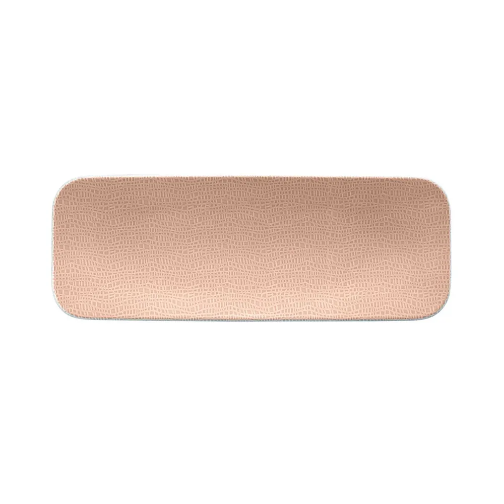 (2 stk.) SELTMANN WEIDEN | Flat rektangulær tallerken – 380x140 mm – Gammelrosa