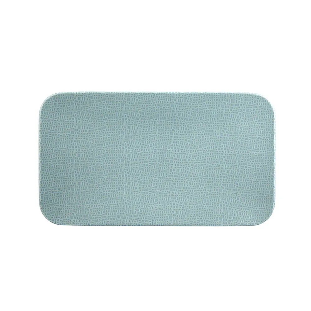 (2 stk.) SELTMANN WEIDEN | Flat rektangulær tallerken – 350x200 mm – Turkis