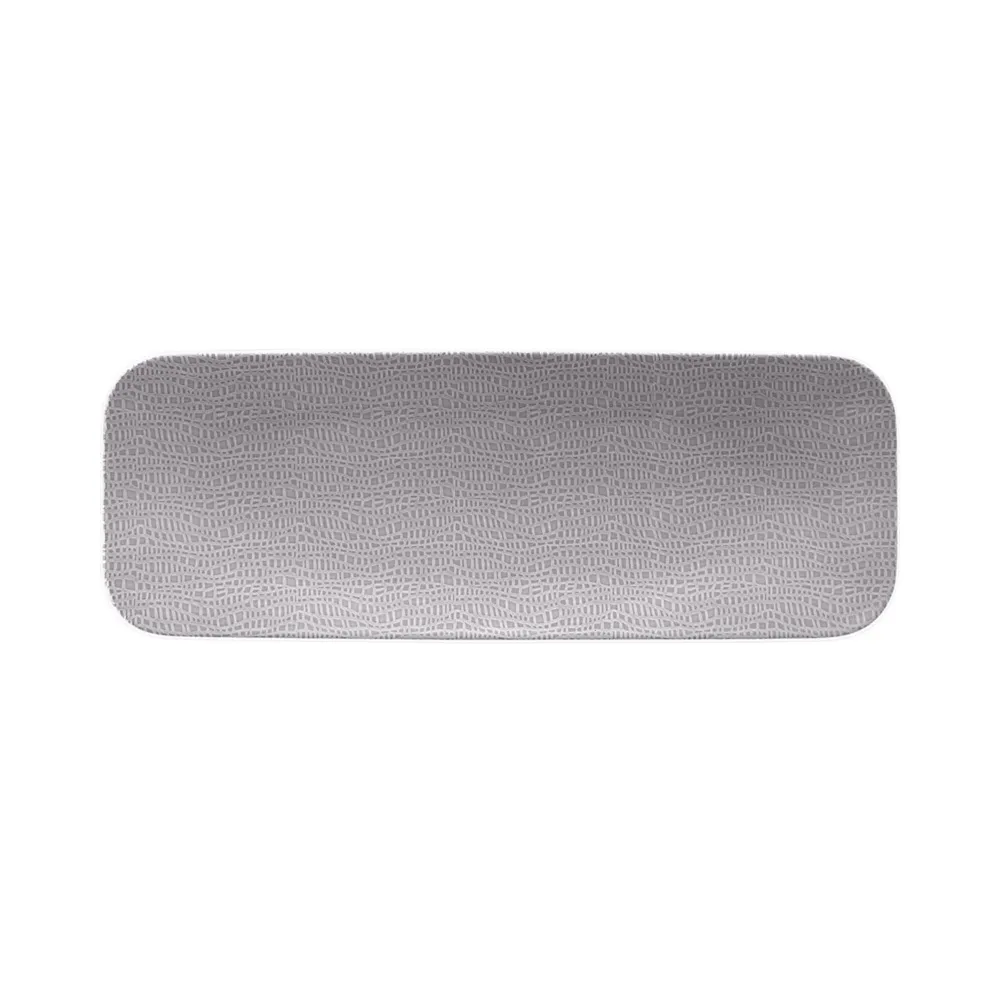 (2 stk.) SELTMANN WEIDEN | Flat rektangulær tallerken – 380x140 mm – Grå