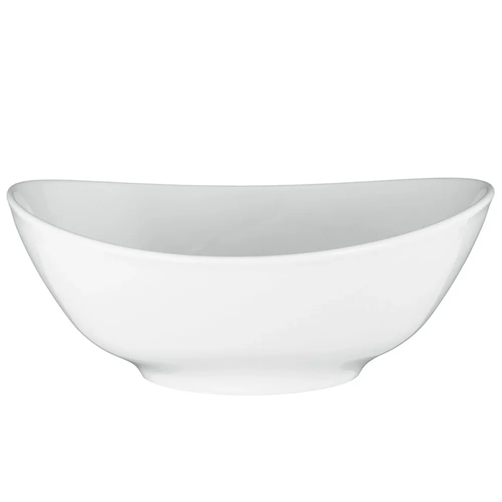 (2 stk.) SELTMANN WEIDEN | Oval bolle – 210x180 mm – Hvit