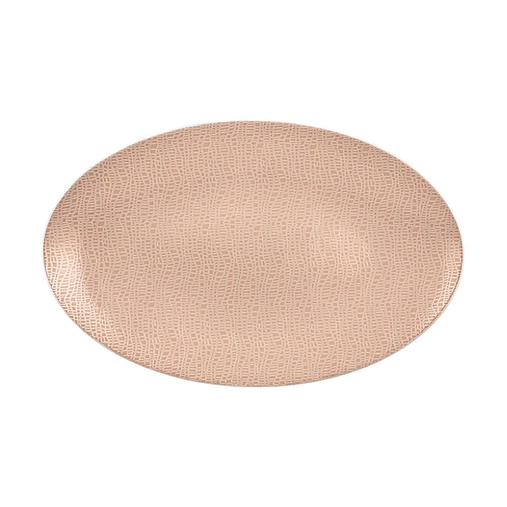 (2 stk.) SELTMANN WEIDEN | Oval tallerken – 400x255 mm – Gammelrosa