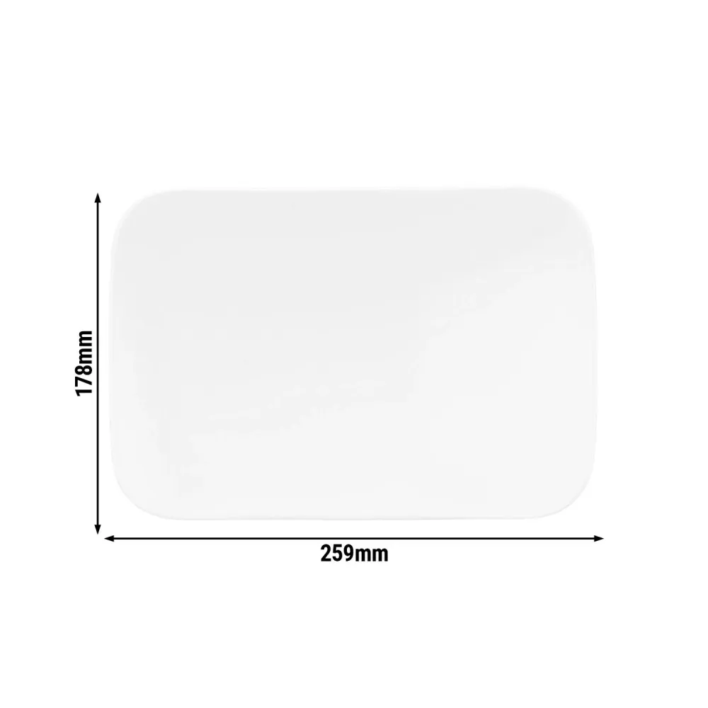 (2 stk.) SELTMANN WEIDEN | Rektangulær coupeskål – 255 x 180 mm – Hvit