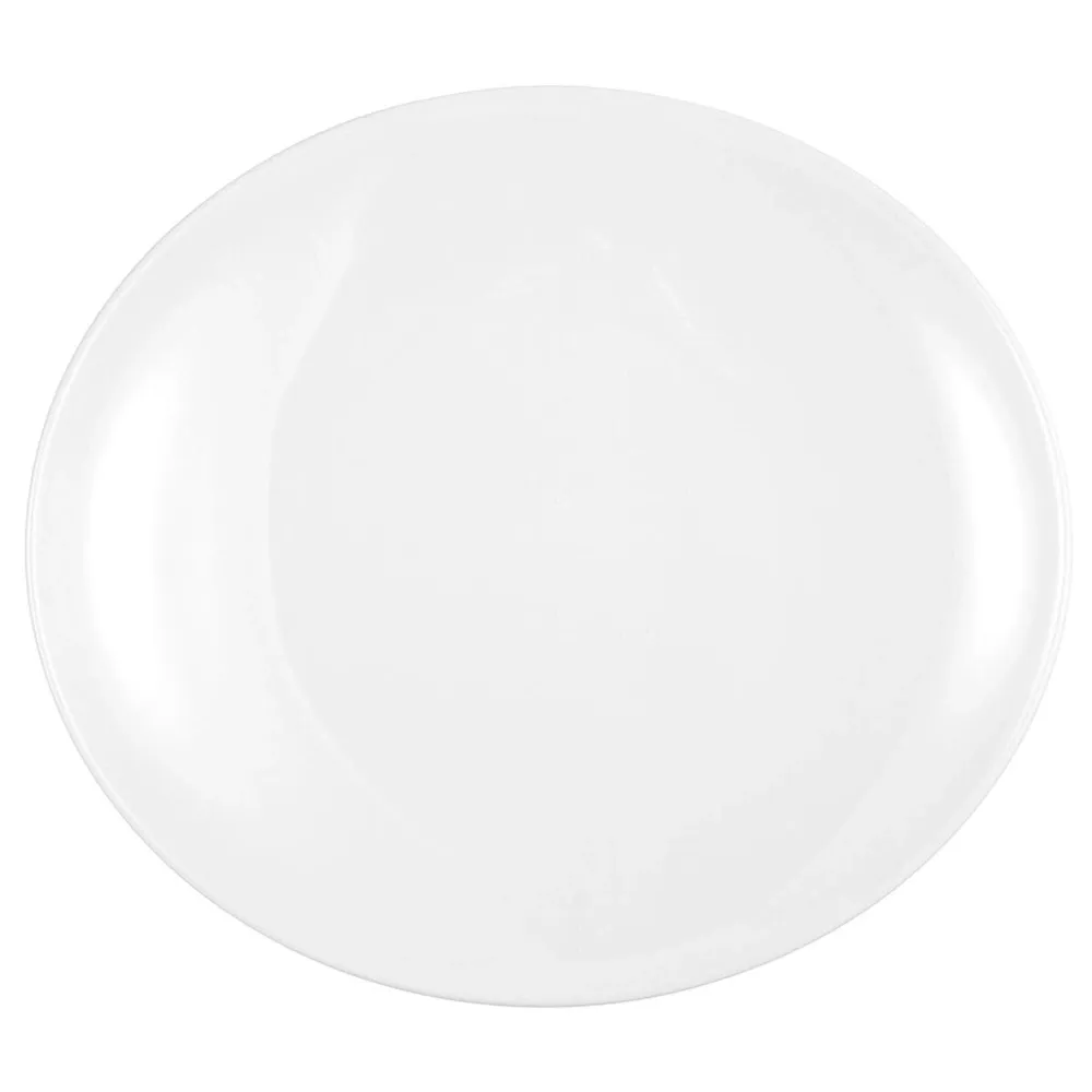 (2 stk.) SELTMANN WEIDEN | Tallerken – flat oval – 340x301 mm – Hvit