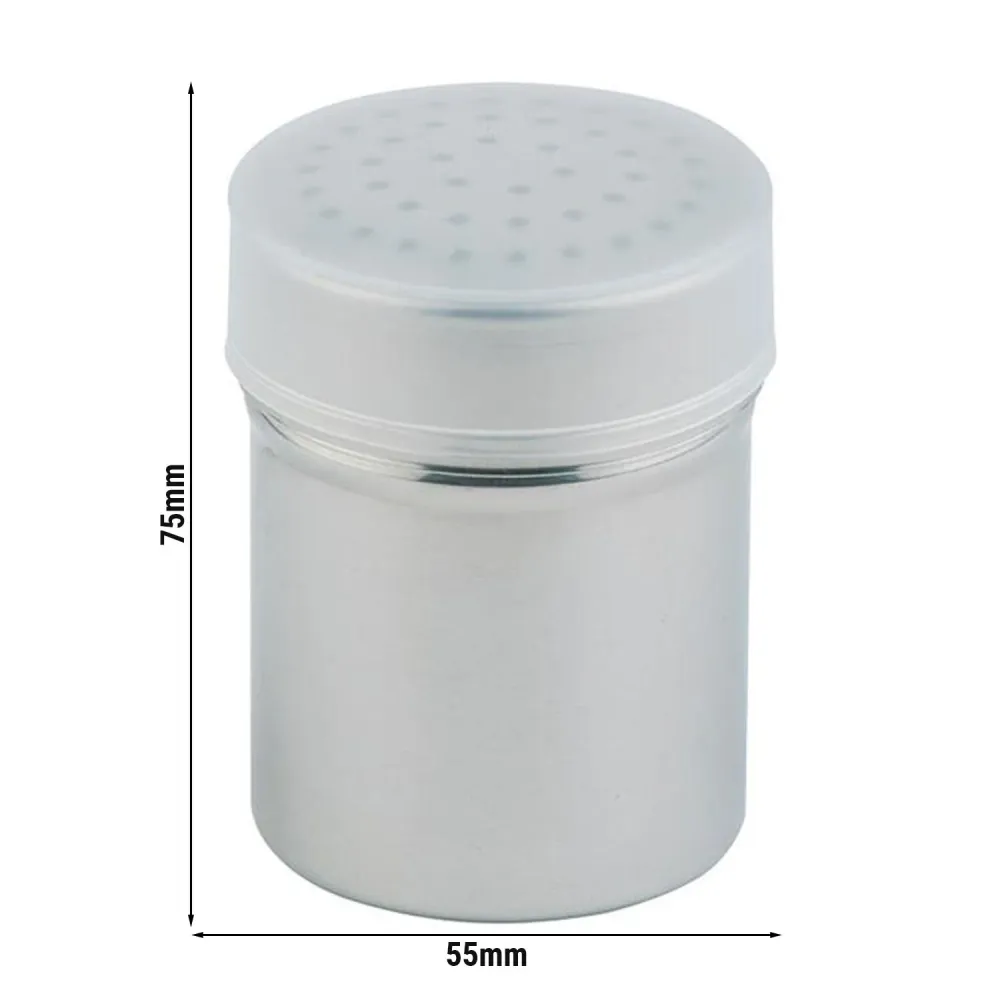 (6 stk.) Shaker - grov - rustfritt stål - 150 ml - høyde: 75 mm