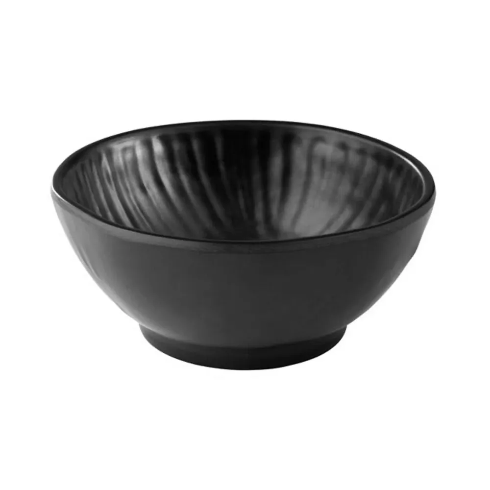 (6 stk.) Skål - AIKO - Melamin - 0,6 liter - Ø 160mm - Svart