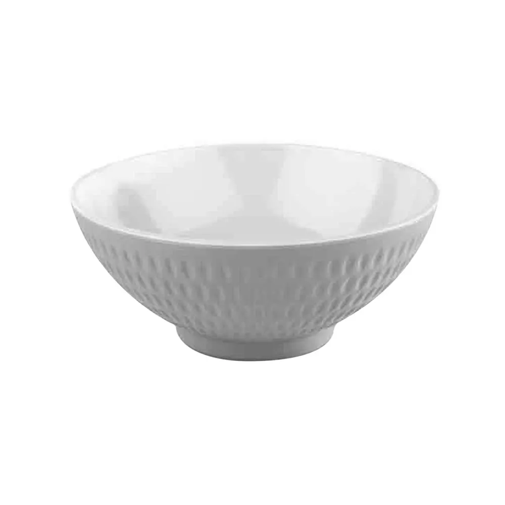 (6 stk.) Skål - ASIA PLUS - Melamin - 0,60 liter - Ø 160 mm - Hvit